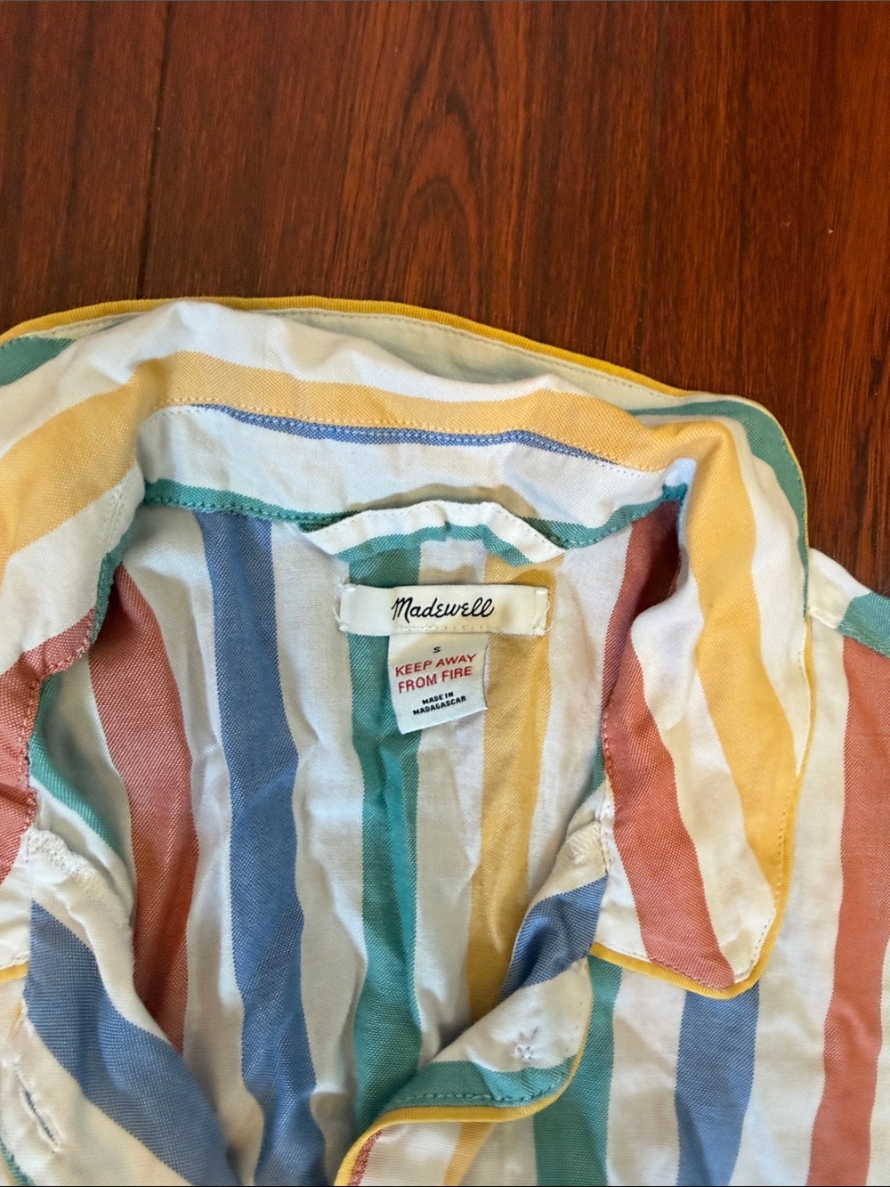 Madewell Striped Cotton Pajama Set in Multicolor Pastels - Picture 5 of 11